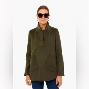Tuckernuck Olive Green Emerson Popover Sweater - Sz M